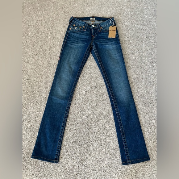 NWT True Religion Cora Straight Leg Jeans – Size 24 - Picture 2 of 11